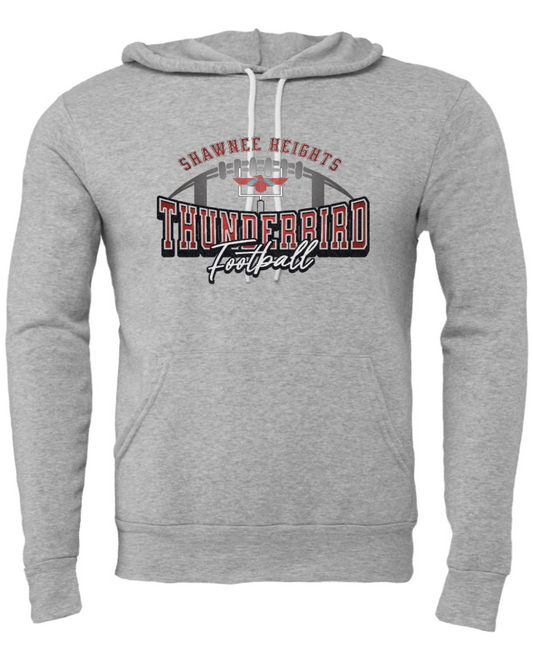 Thunderbirds Football Bella Canvas Sponge Fleece Hoodie