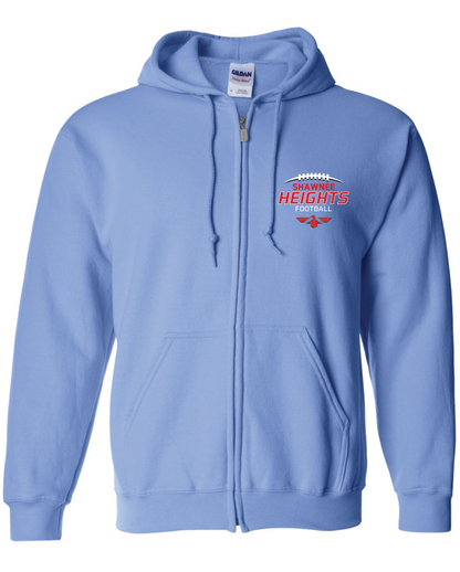 Heights Football Full Zip Hooded Sweatshirt