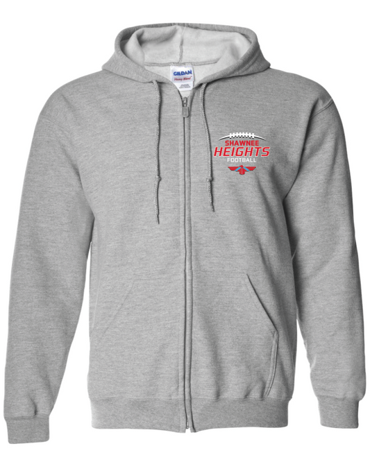 Heights Football Full Zip Hooded Sweatshirt