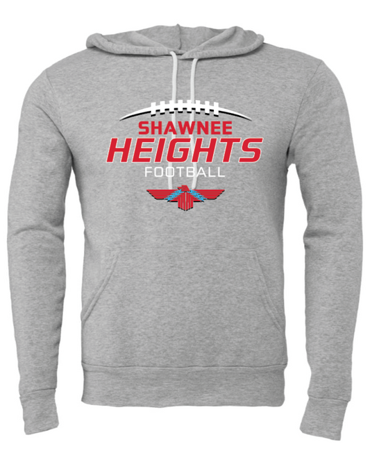 Heights Football Bella Canvas Sponge Fleece Hoodie