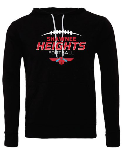 Heights Football Bella Canvas Sponge Fleece Hoodie