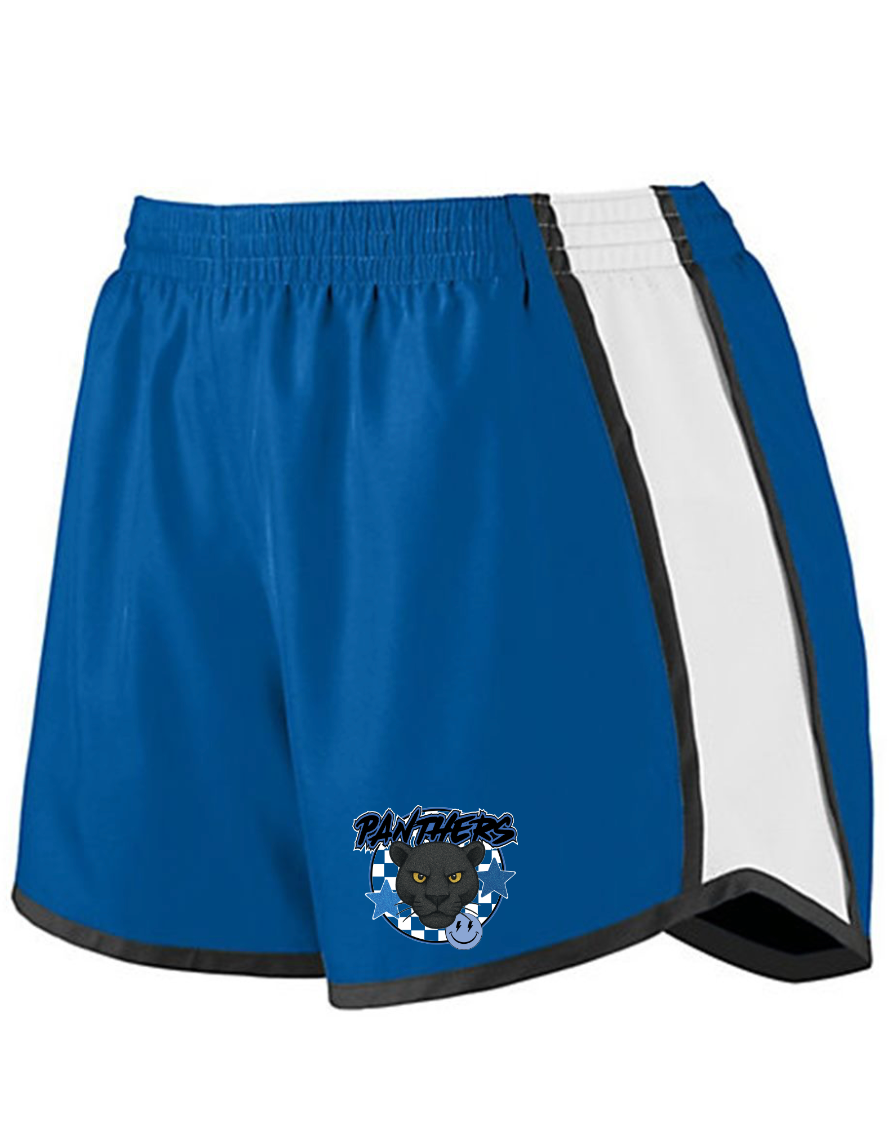 Checkered Panther Girls Augusta Shorts