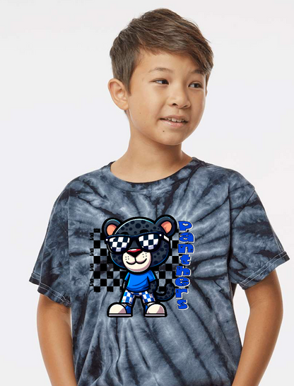 Panthers Mascot Tie Dye T-shirt