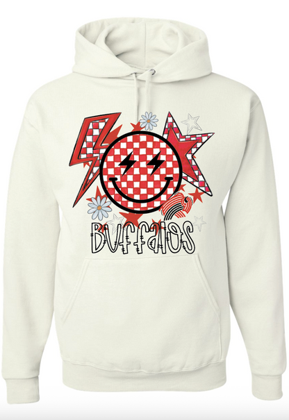 Checkered Buffalo Hooded Sweatshirt