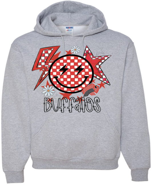 Checkered Buffalo Hooded Sweatshirt