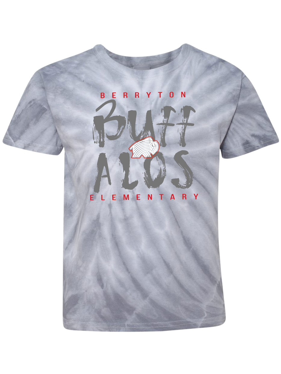 Berryton Elementary Buffalos Tie-Dyed T-Shirt