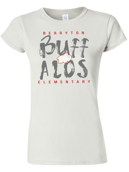 Berryton Elementary Buffalos Womens Gildan Softstyle T-Shirt
