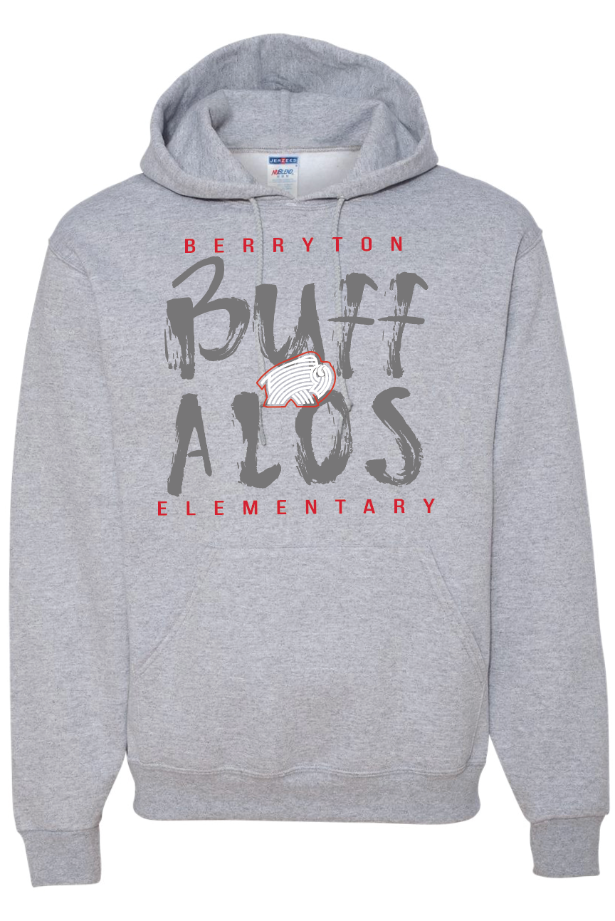 Berryton Elementary Buffalos Jerzees NuBlend® Hooded Sweatshirt