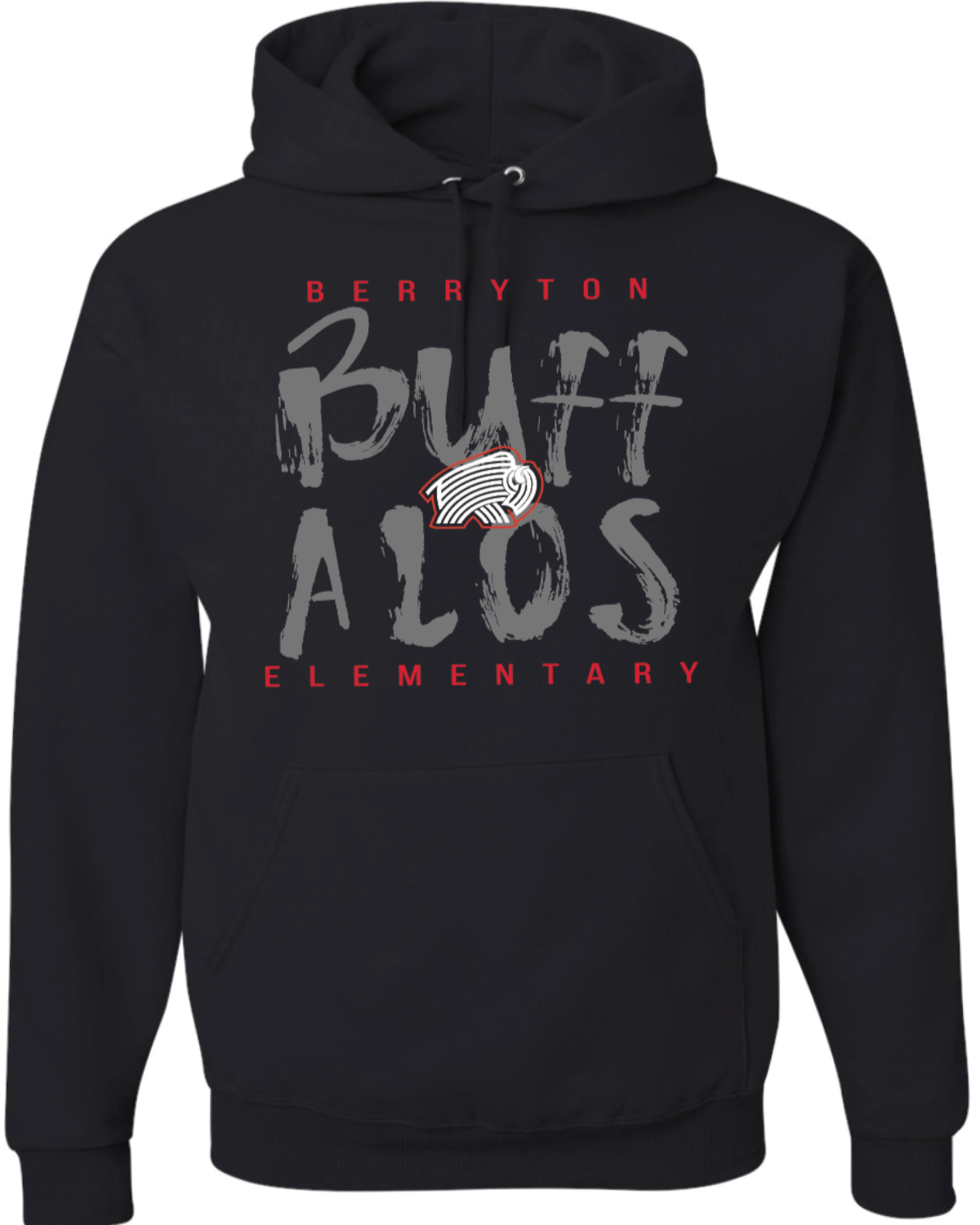 Berryton Elementary Buffalos Jerzees NuBlend® Hooded Sweatshirt