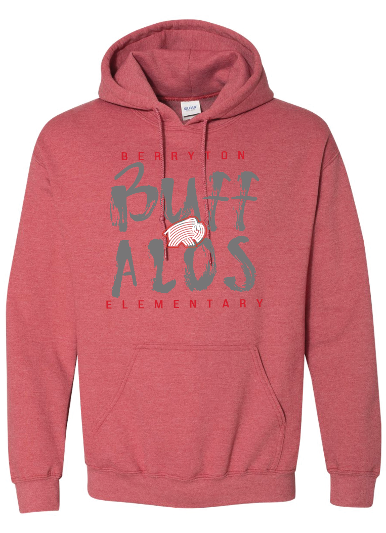 Berryton Elementary Buffalos Jerzees NuBlend® Hooded Sweatshirt