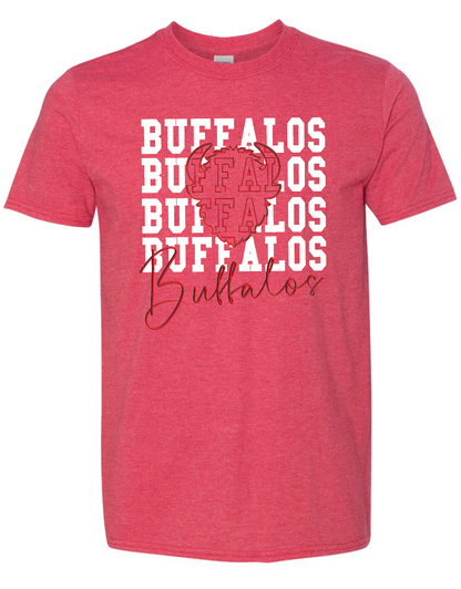 Buffalos on Repeat Gildan Softstyle T-Shirt
