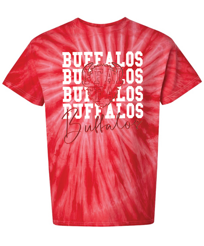 Buffalos on Repeat Tie-Dyed T-Shirt