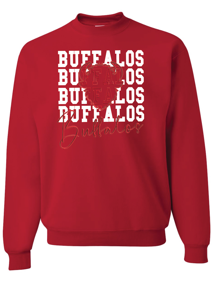 Buffalos on Repeat Crew Sweatshirt