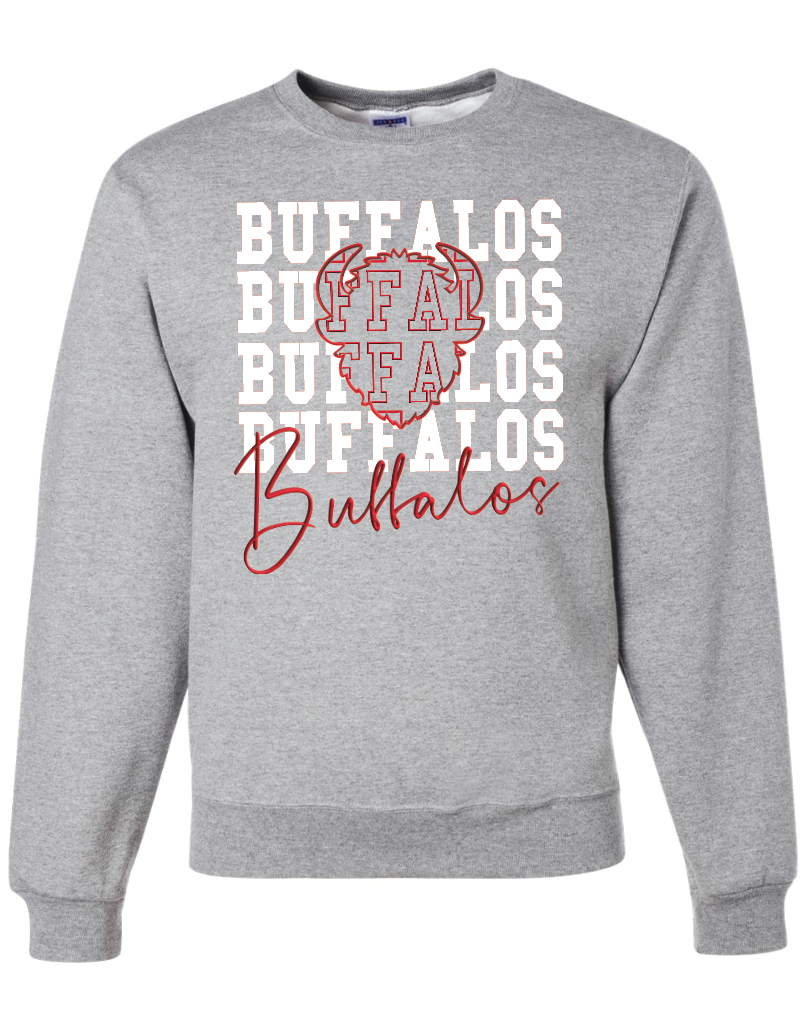 Buffalos on Repeat Crew Sweatshirt