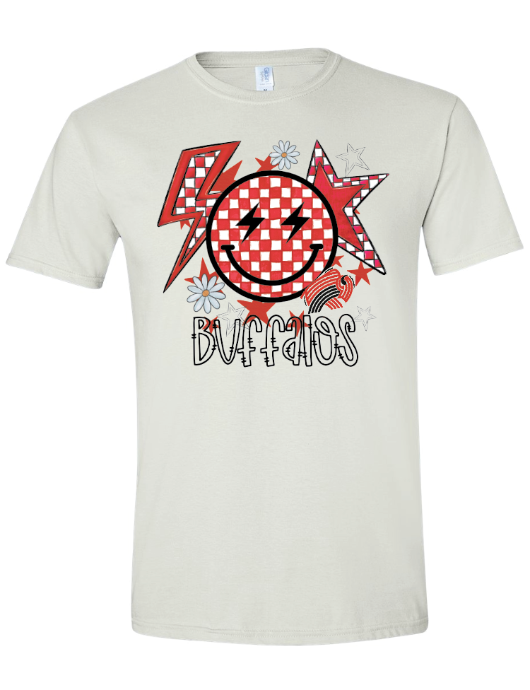 Checkered Buffalo Gildan Softstyle T-Shirt