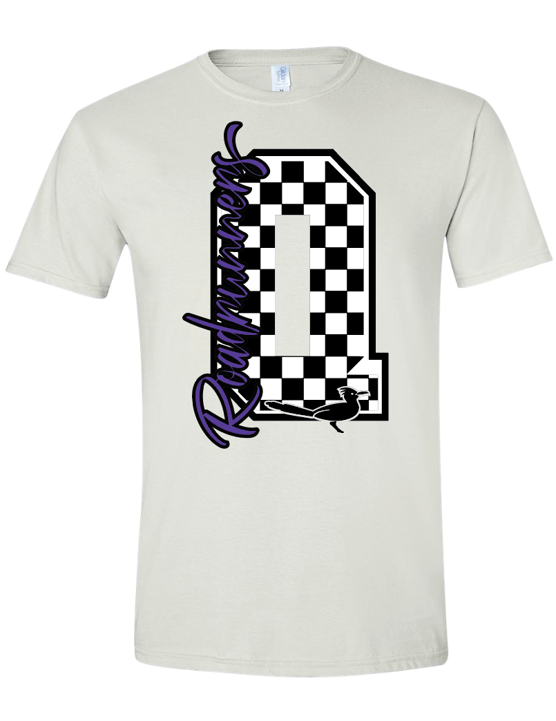 Checkered Q Tee