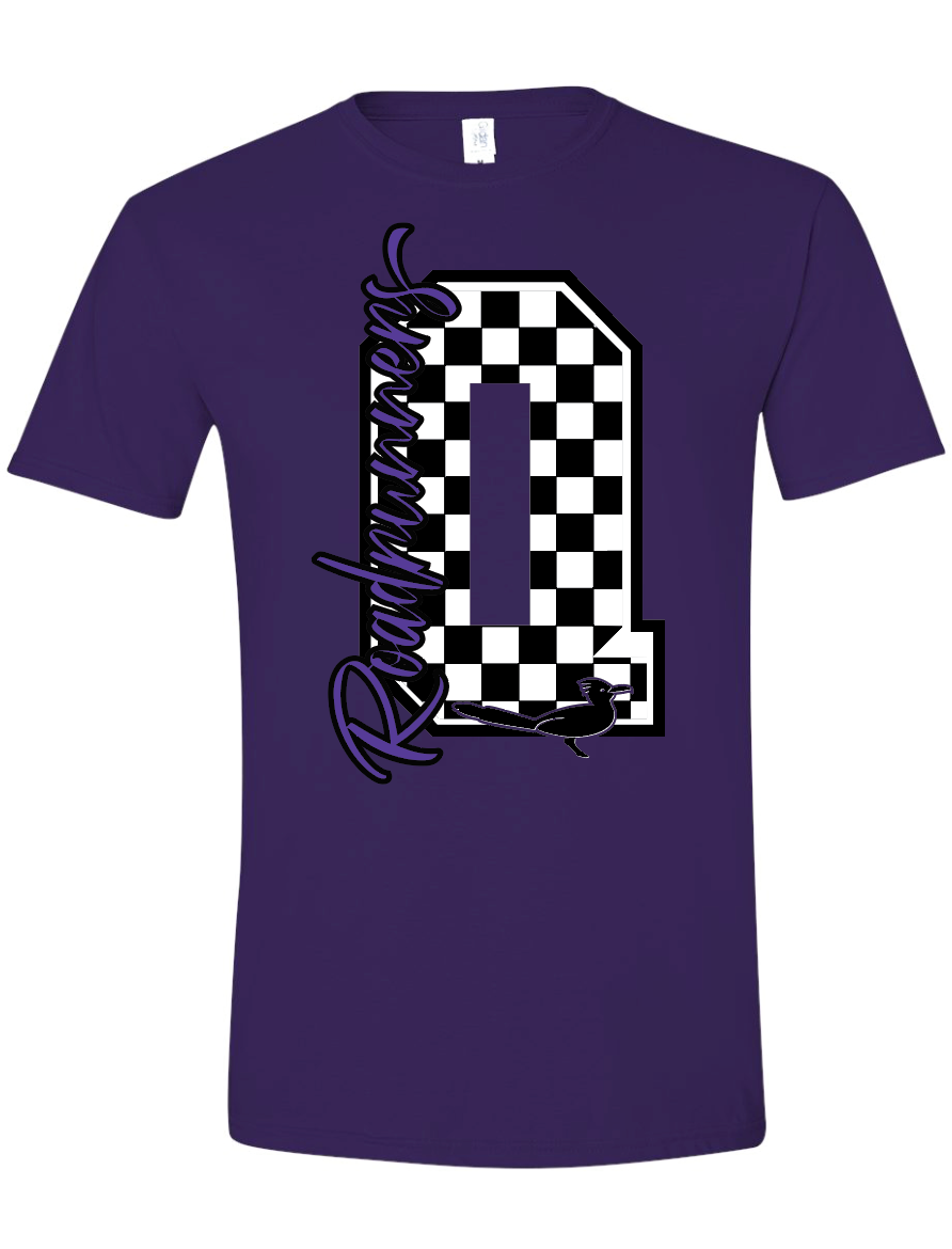 Checkered Q Tee