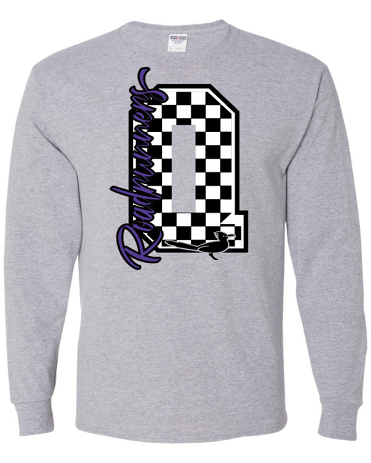 Checkered Q Long Sleeve Tee