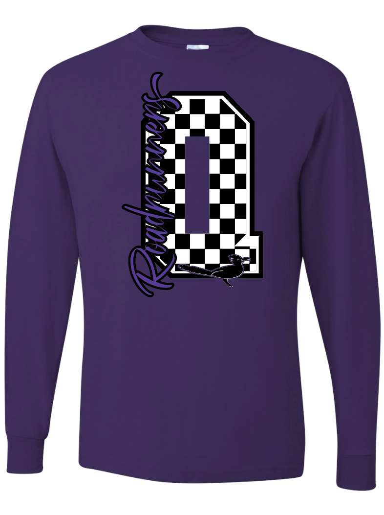 Checkered Q Long Sleeve Tee