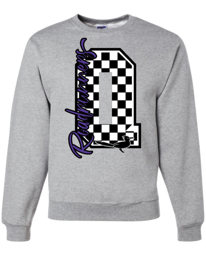 Checkered Q Crew Sweatshirt