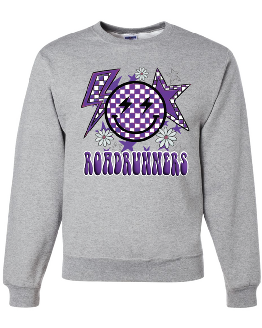 Roadrunners Happy Face Crew Sweatshirt