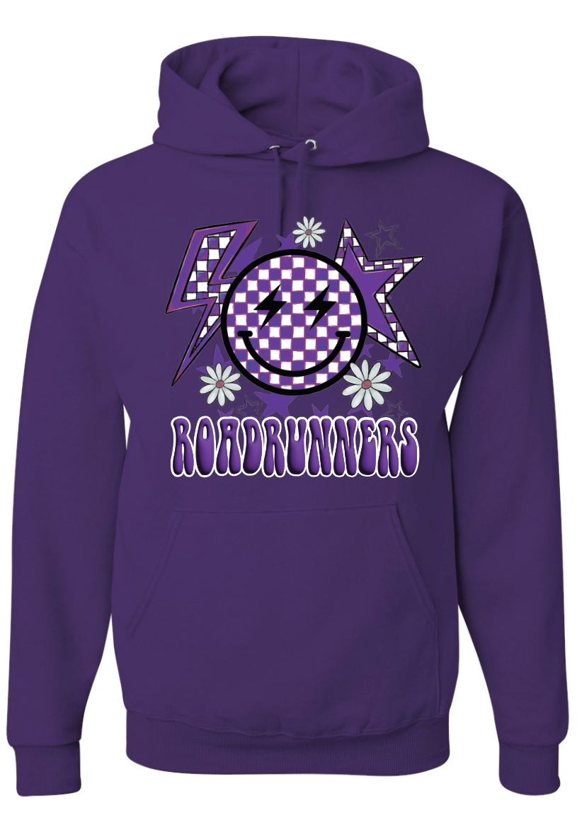 Roadrunners Happy Face Nublend Hooded Sweatshirt