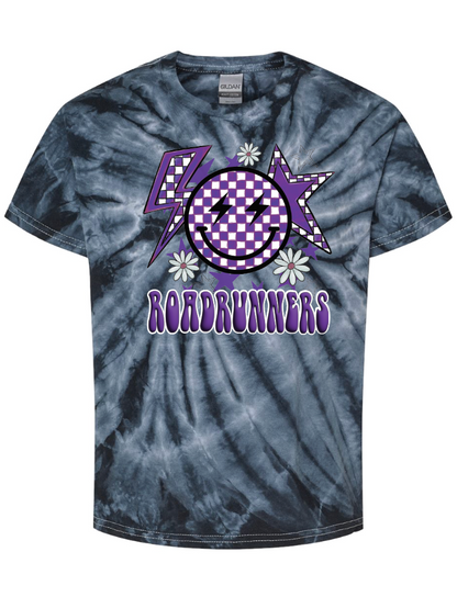Roadrunners Happy Face Tie Dye T-shirt