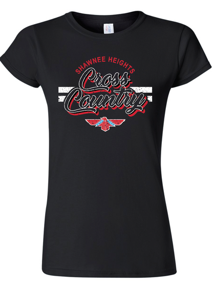 Shawnee Heights Cross Country Gildan Womens Fit Softstyle T-Shirt