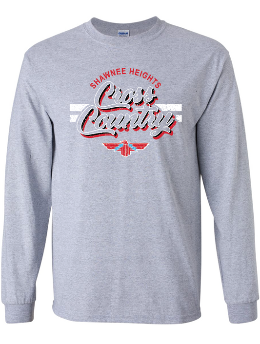 Shawnee Heights Cross Country Jerzees  Long Sleeve T-Shirt