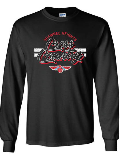 Shawnee Heights Cross Country Jerzees  Long Sleeve T-Shirt