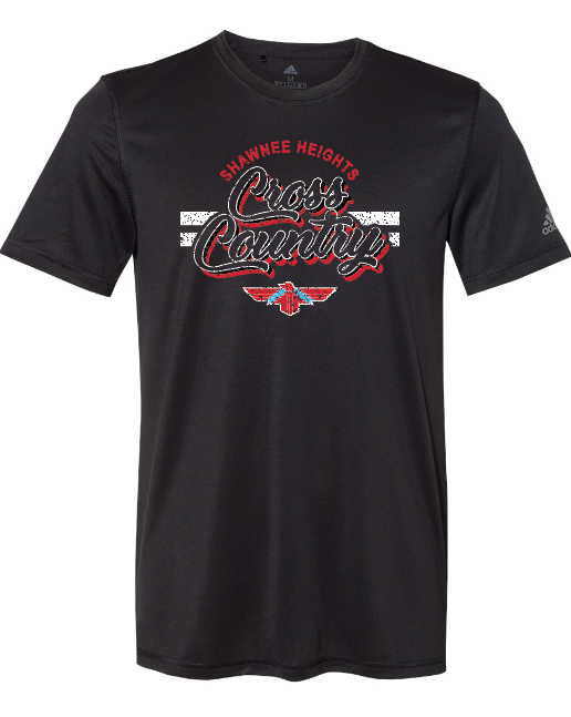 Shawnee Heights Cross Country Adidas Sports T-shirt
