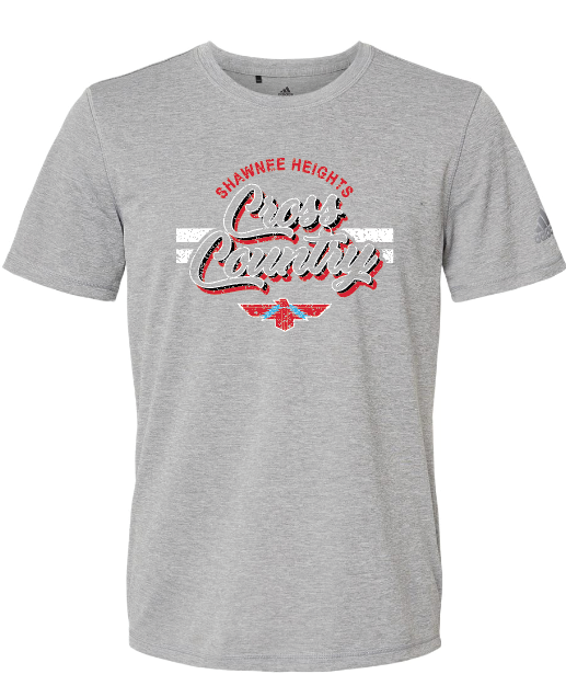 Shawnee Heights Cross Country Adidas Sports T-shirt
