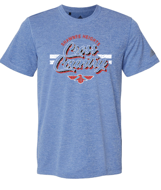Shawnee Heights Cross Country Adidas Sports T-shirt