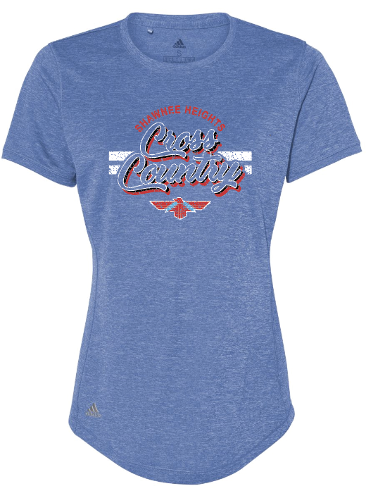 Shawnee Heights Cross Country Adidas Womens Sports T-shirt