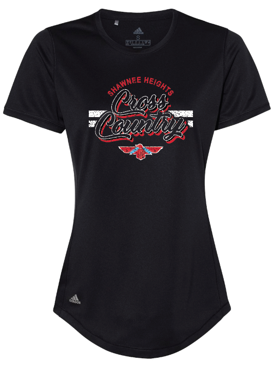 Shawnee Heights Cross Country Adidas Womens Sports T-shirt