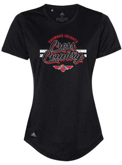 Shawnee Heights Cross Country Adidas Womens Sports T-shirt