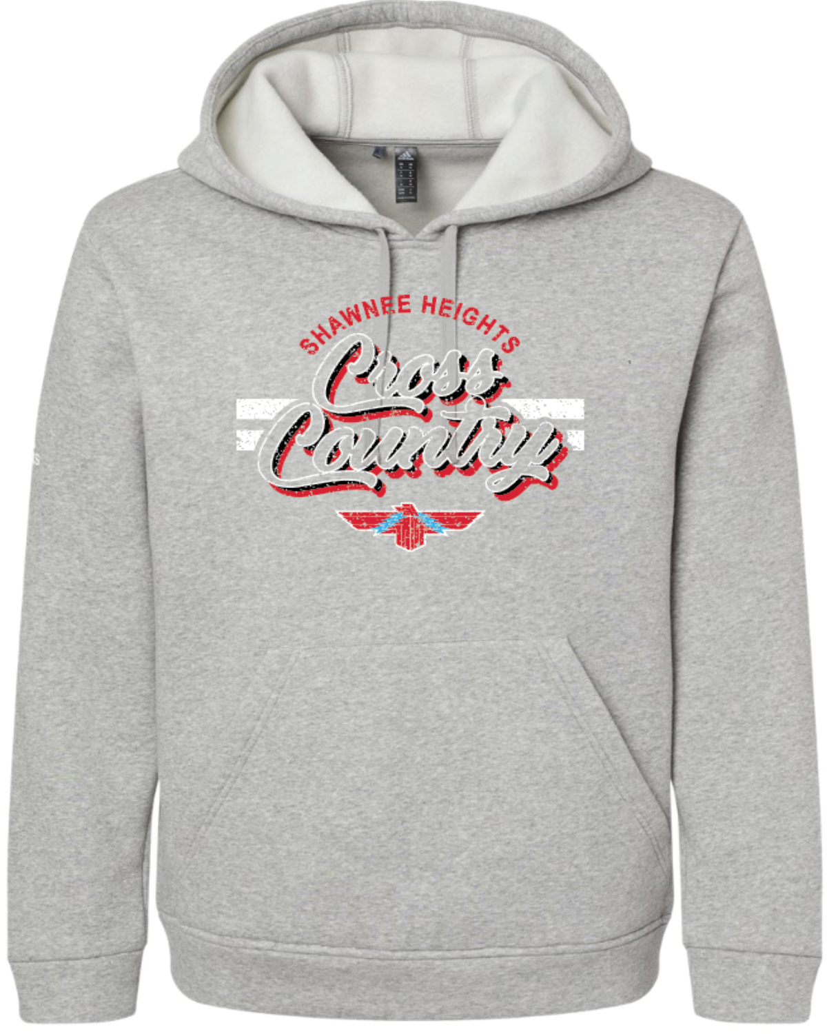 Shawnee Heights Cross Country Adidas Fleece Hooded Sweatshirt