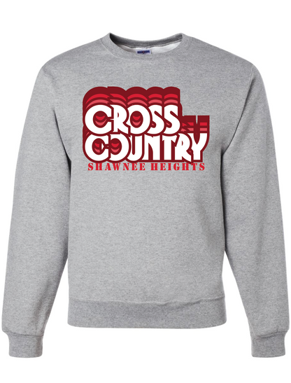 Thunderbirds Track and Field Red Nublend Crew Sweatshirt