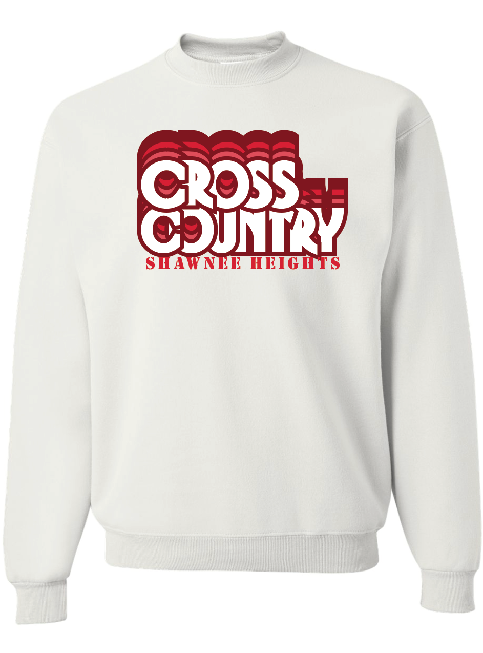 Thunderbirds Track and Field Red Nublend Crew Sweatshirt