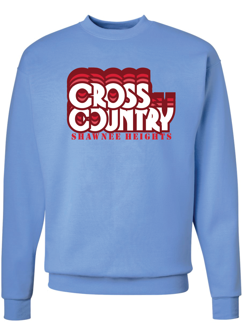 Thunderbirds Track and Field Red Nublend Crew Sweatshirt