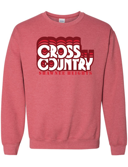 Thunderbirds Track and Field Red Nublend Crew Sweatshirt