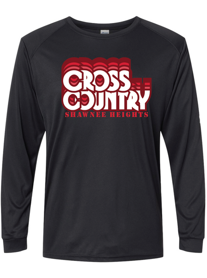Thunderbirds Track and Field Red Paragon Performance Long Sleeve T-shirt