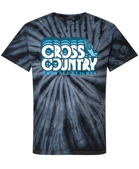 Thunderbirds Track and Field in Blue T-Shirt Tie Dye T-shirt