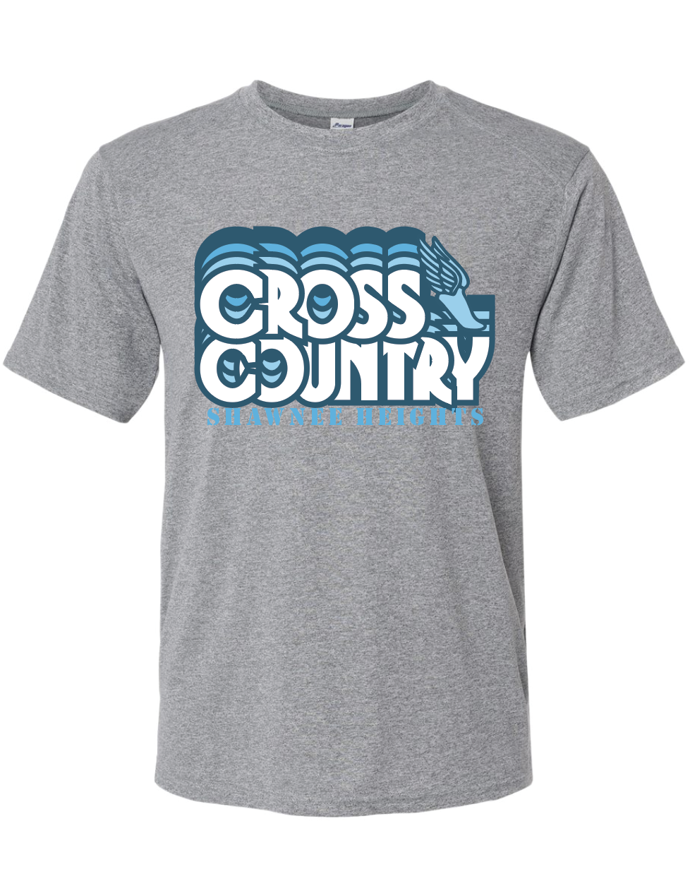 Thunderbirds Track and Field Blue Adidas Sports T-shirt