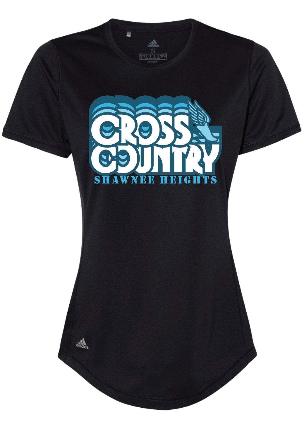 Thunderbirds Track and Field Blue Adidas Womens Sports T-shirt