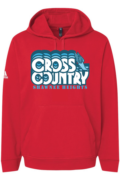 Thunderbirds Track and Field Blue Adidas Fleece Hooded Sweatshirt