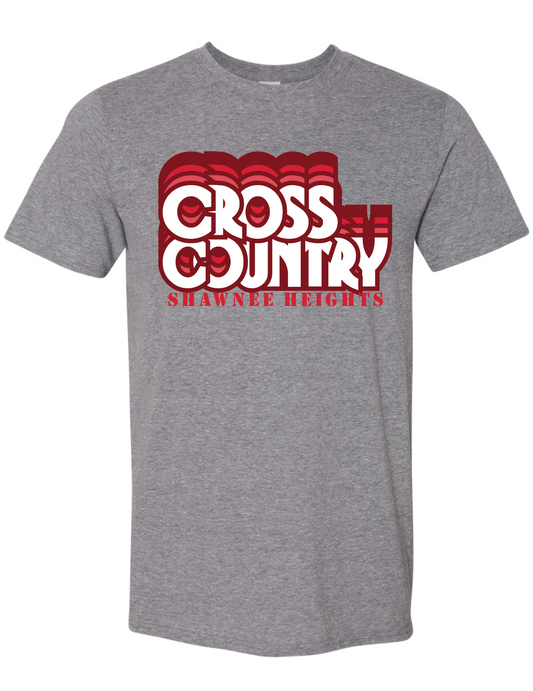 Thunderbirds Track and Field in Red Gildan Softstyle T-Shirt
