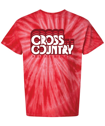 Thunderbirds Track and Field in Red T-Shirt Tie Dye T-shirt