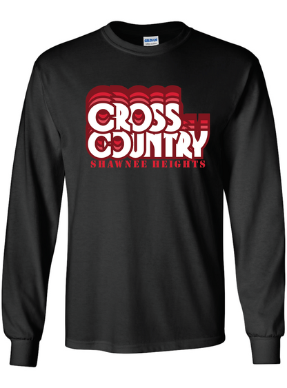 Thunderbirds Track and Field Red Jerzees  Long Sleeve T-Shirt