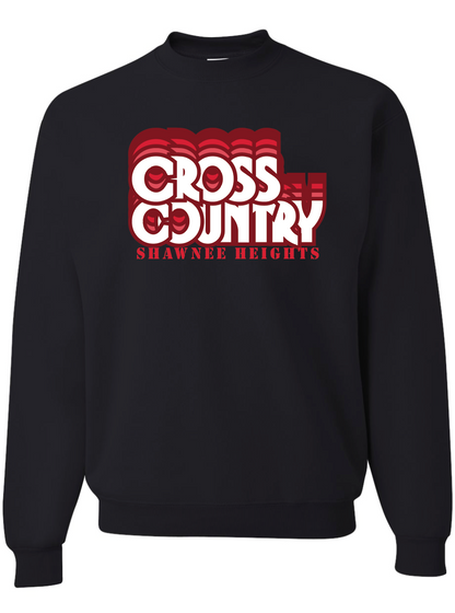 Thunderbirds Track and Field Red Nublend Crew Sweatshirt